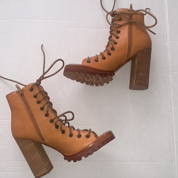 Free People X Jeffrey Campbell | Palermo Heels Size 7 Leather - Picture 8 of 17